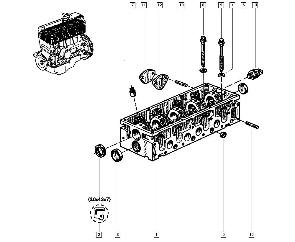 LADA 8200934089 - Brtveni prsten vratila, predložno vratilo parts5.com