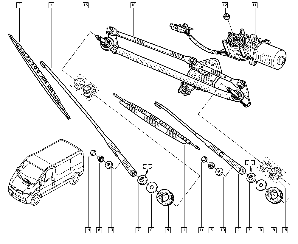 RENAULT 7701050583 - Lamela stergator parts5.com