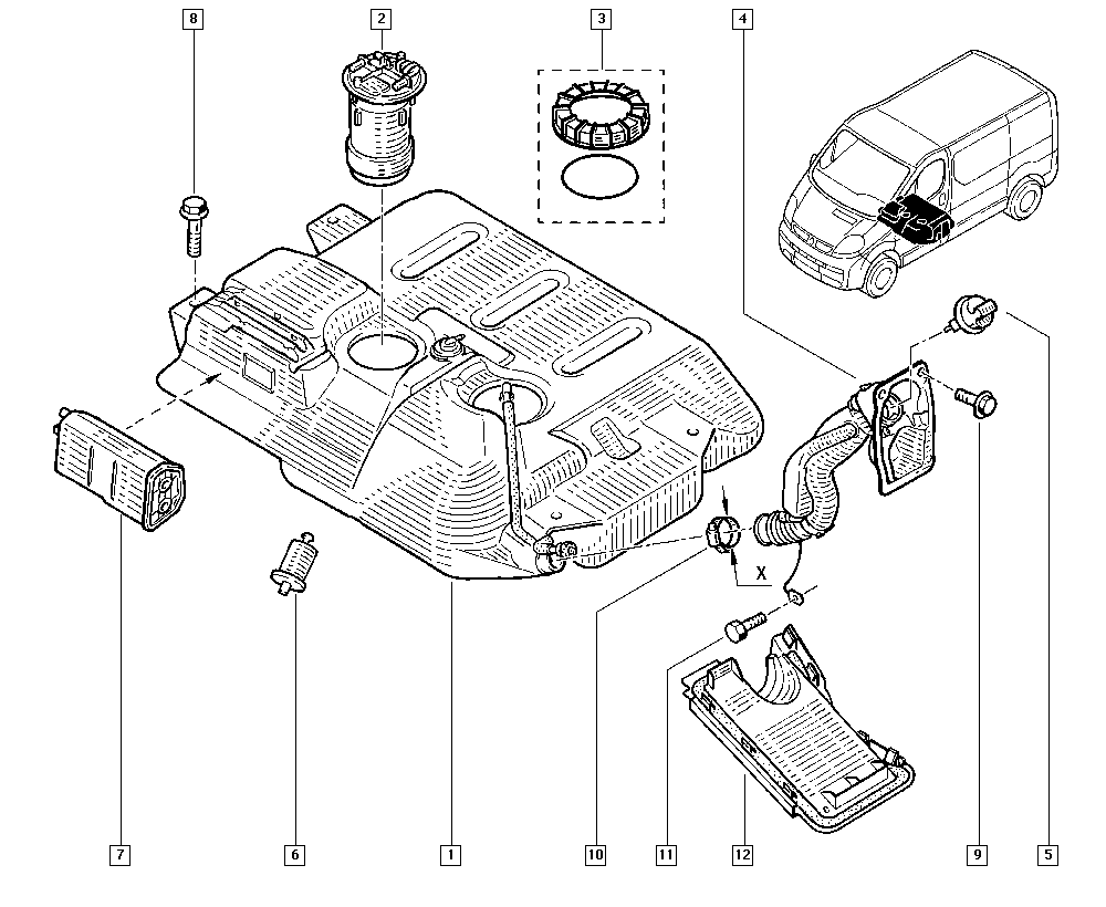 NISSAN 8200084183 - FUEL BREATHER parts5.com