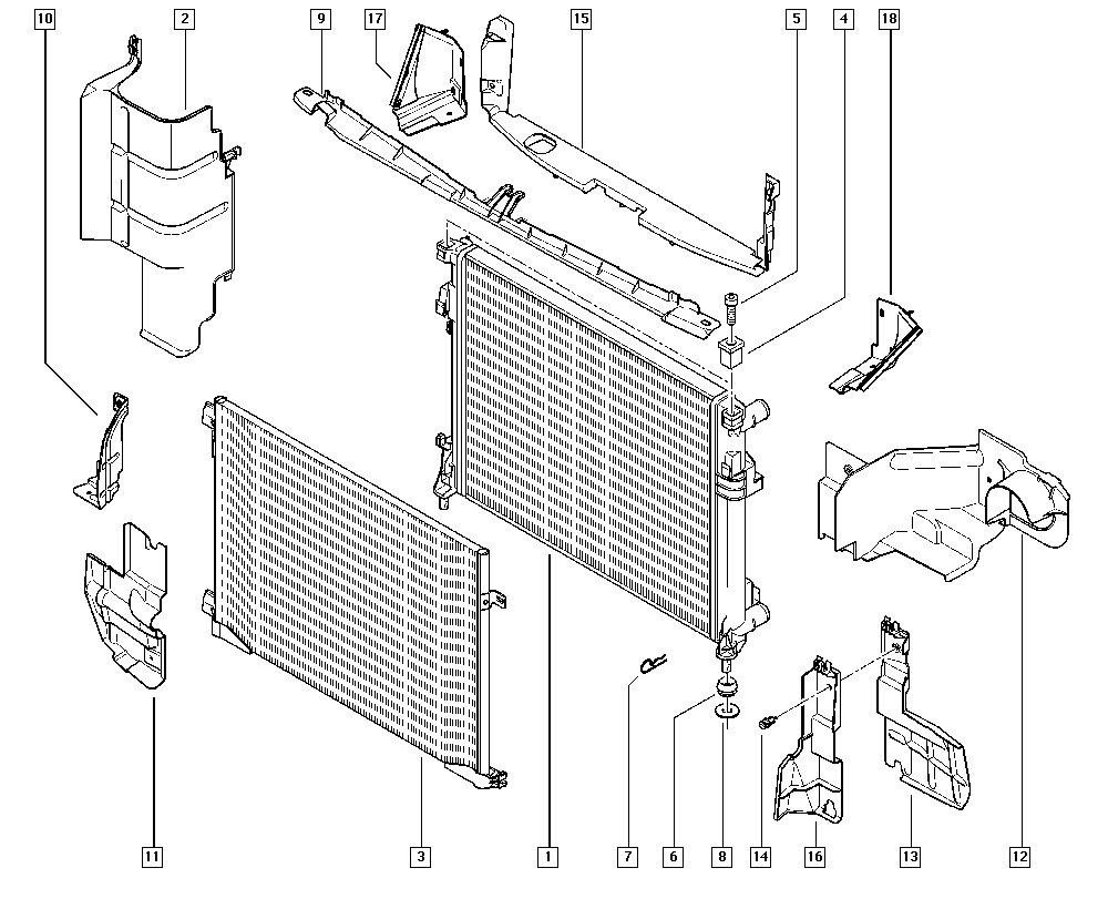 NISSAN 7700312901 - Kondenzátor, klíma parts5.com