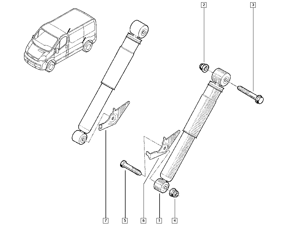 RENAULT 77 01 066 495 - Stoßdämpfer parts5.com