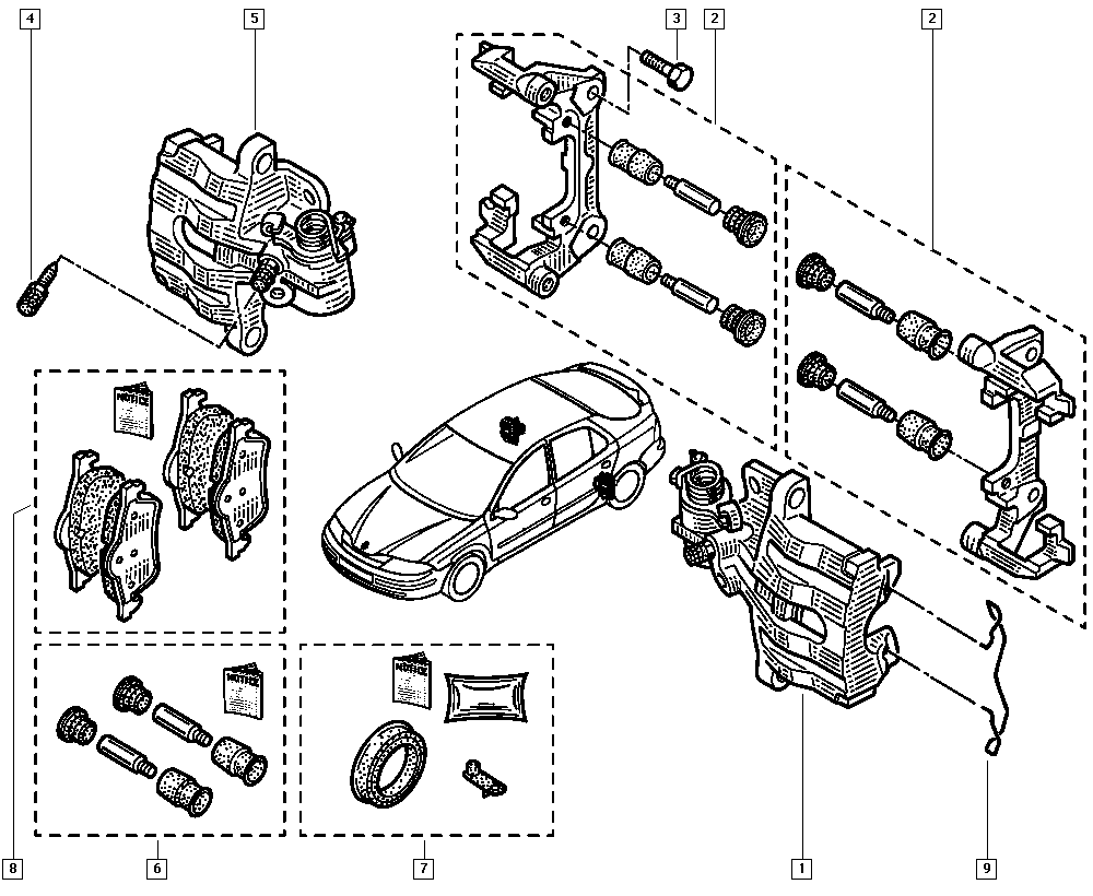 DACIA 7701207996 - Set placute frana,frana disc parts5.com