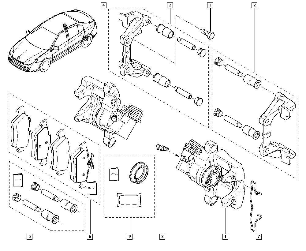 Cadillac 440601689R - Set placute frana,frana disc parts5.com