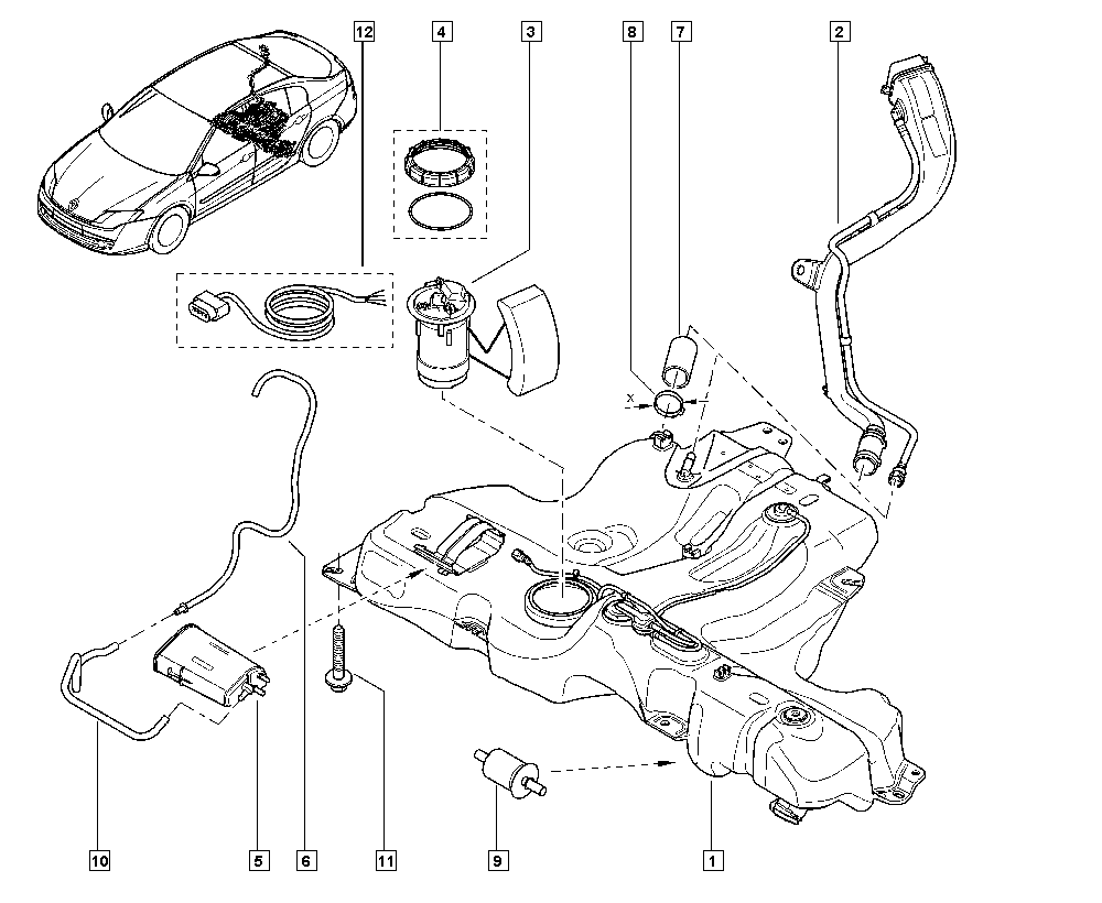 RENAULT 82 00 386 495 - Filter goriva parts5.com