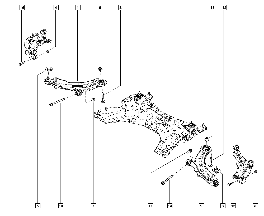 RENAULT 545050794R - Рычаг подвески колеса parts5.com