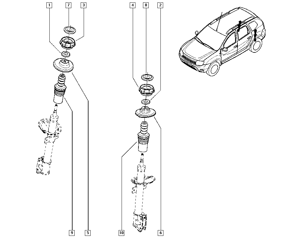 RENAULT 8200876298 - Šolja amortizera parts5.com