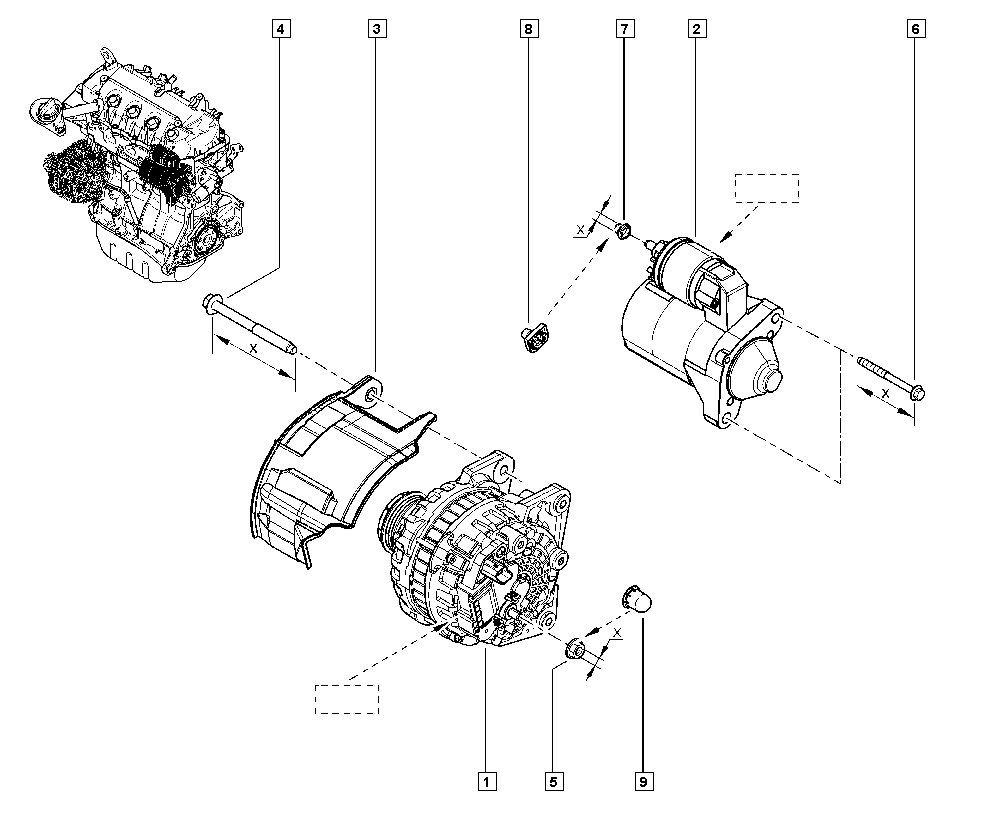 RENAULT 231003071R - Rihmaratas,generaator parts5.com