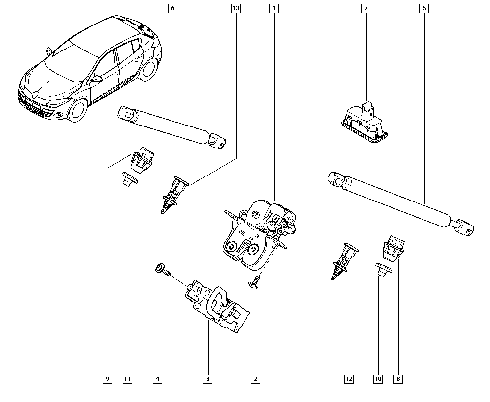 RENAULT 904510001R - Muelle neumático, maletero / compartimento de carga parts5.com