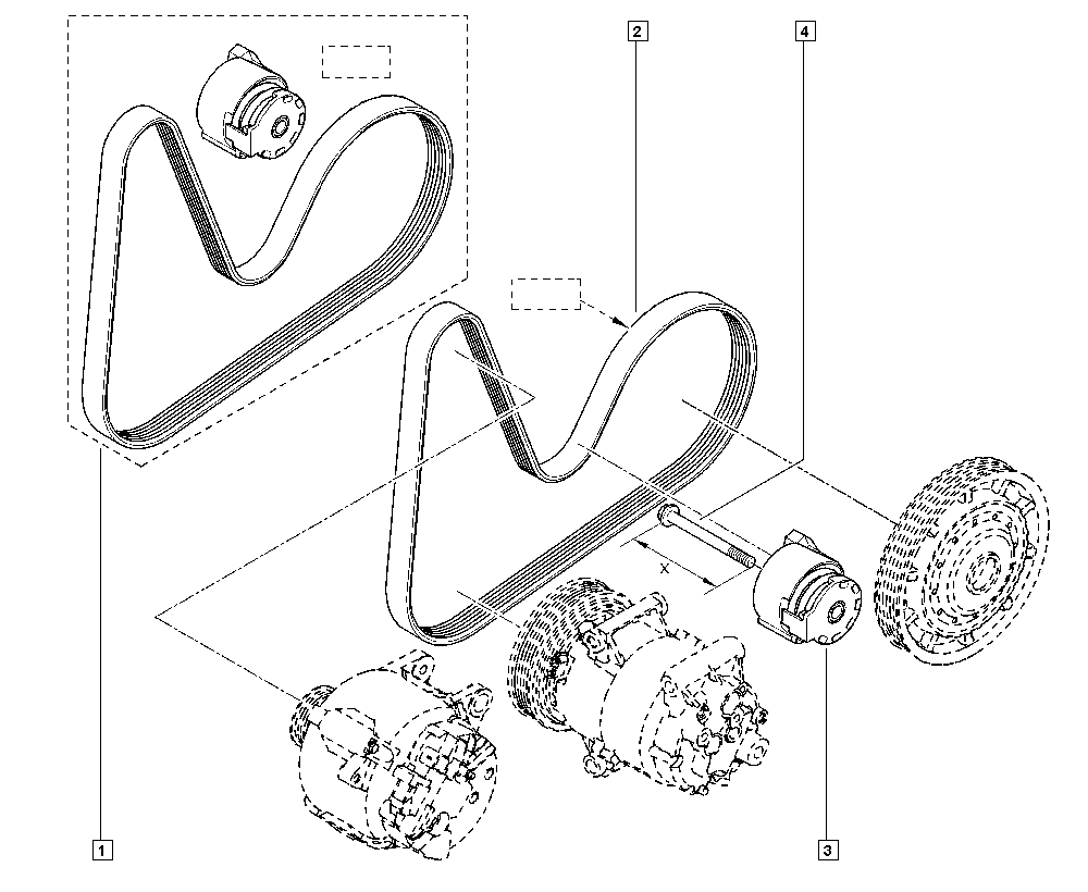 DACIA 11 72 036 94R - V-Ribbed Belt Set parts5.com