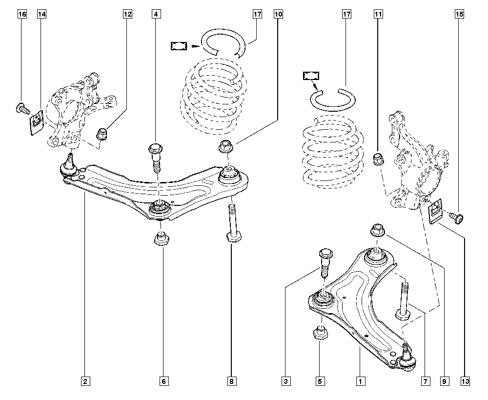 RENAULT 54 50 086 82R* - Bugi kolu, tekerlek bağlantısı parts5.com