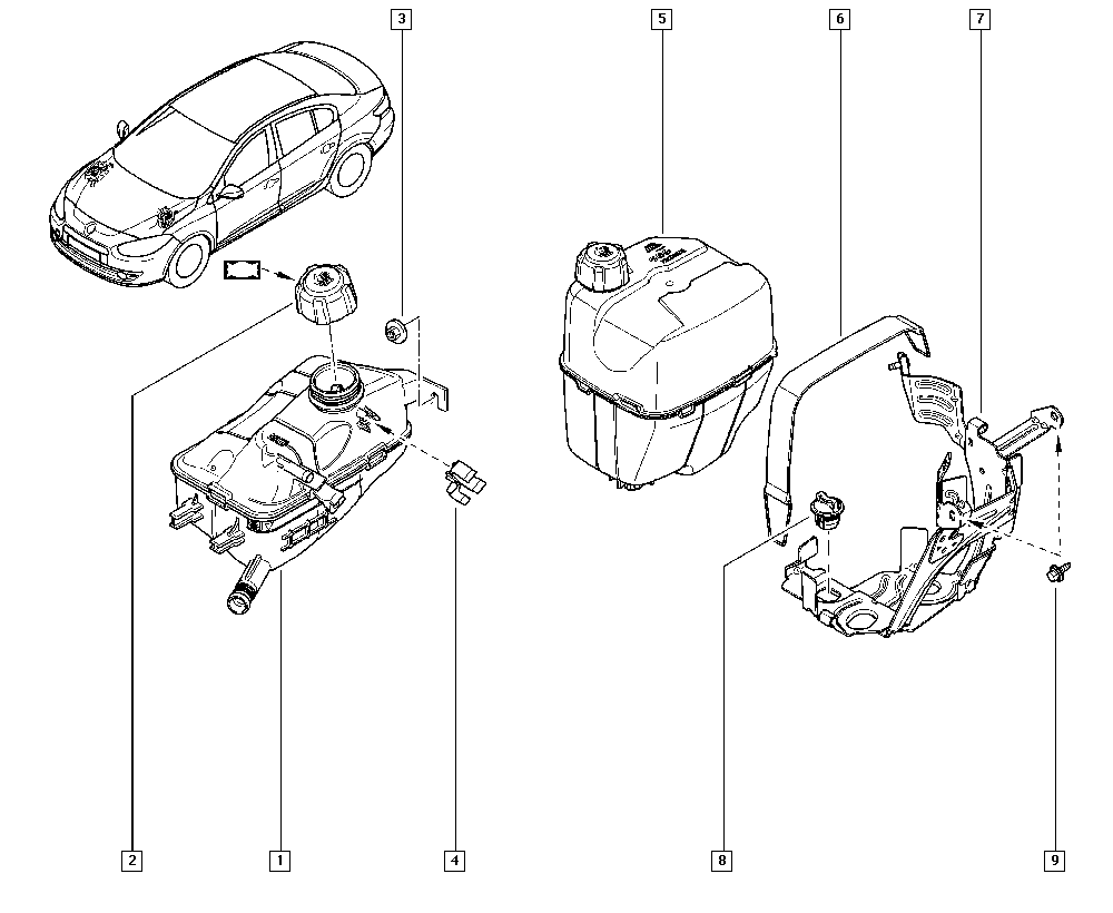 RENAULT 8200048024 - Sealing Cap, coolant tank parts5.com