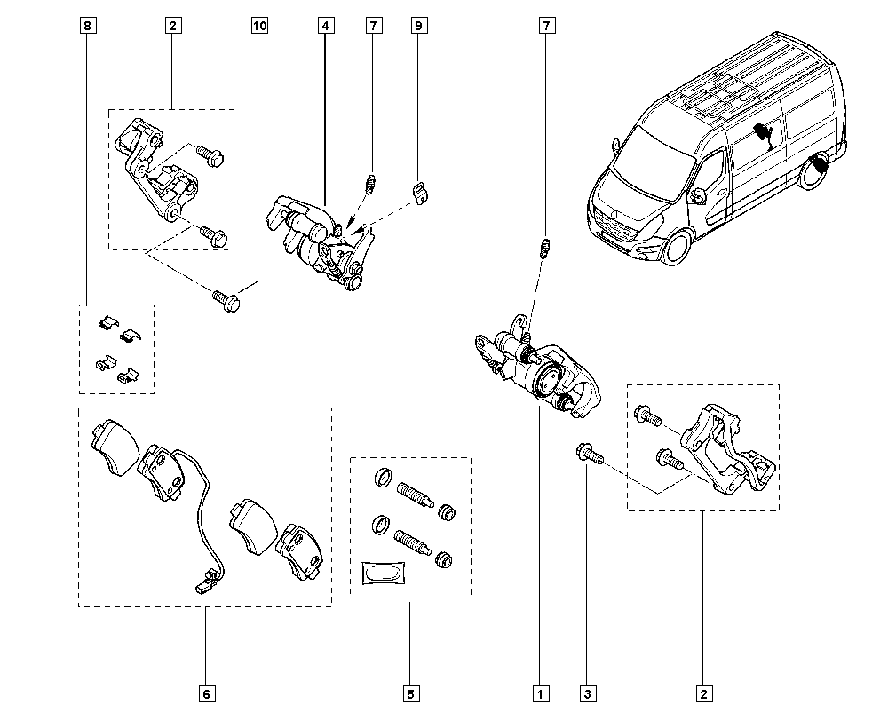 RENAULT 440608697R - Fren balata seti, diskli fren parts5.com