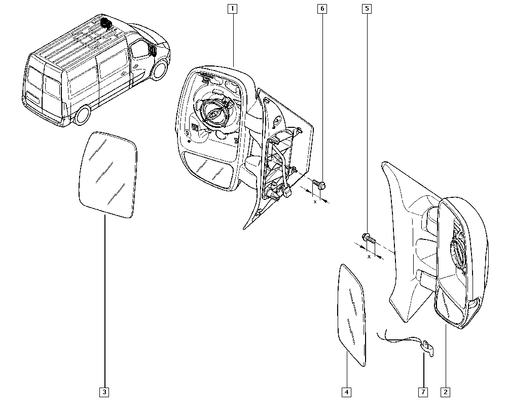 RENAULT 963016903R - Наружное зеркало parts5.com