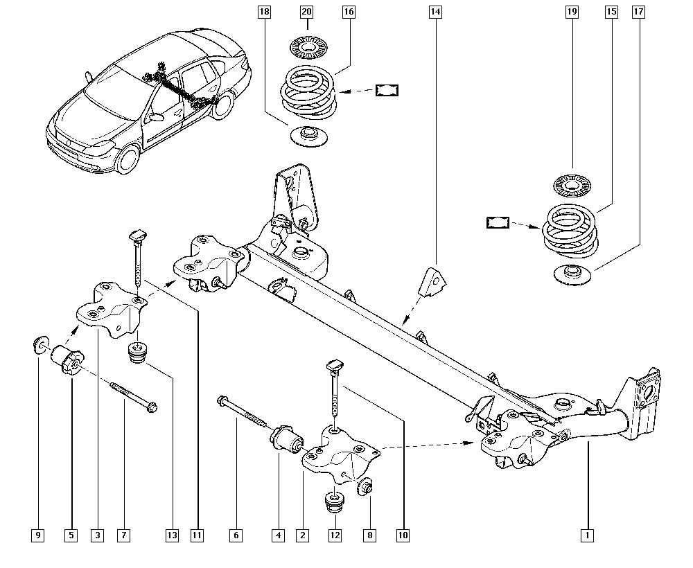 RENAULT 82 00 042 594 - Bush of Control / Trailing Arm parts5.com