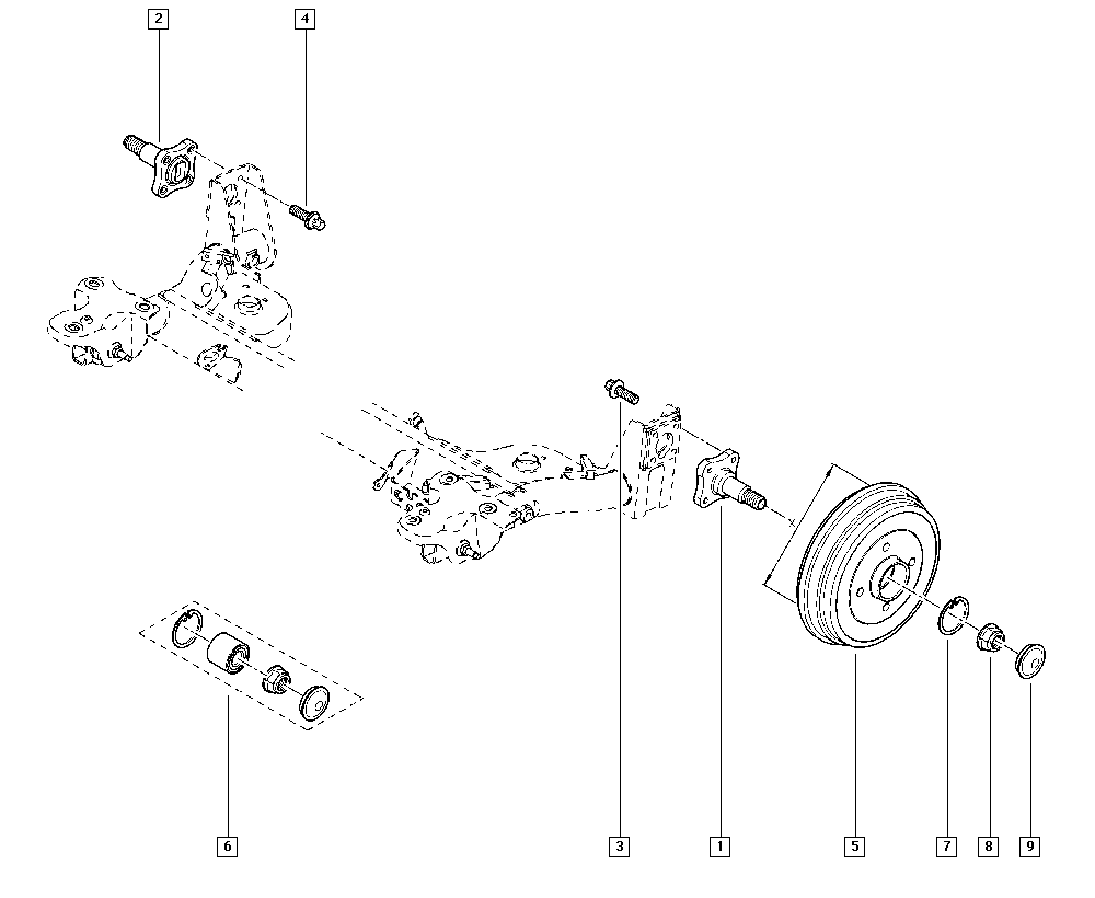 RENAULT 7701205812 - Wheel hub, bearing Kit parts5.com