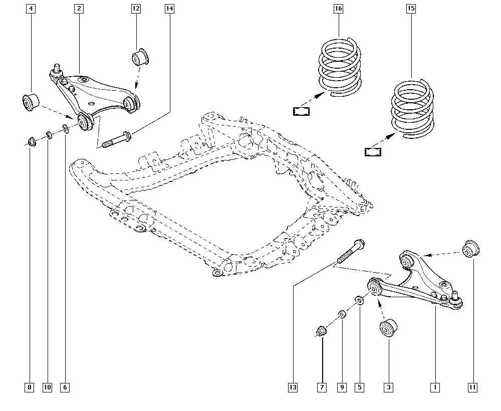 RENAULT 8200 942 408 - Ψαλίδι, ανάρτηση τροχών parts5.com