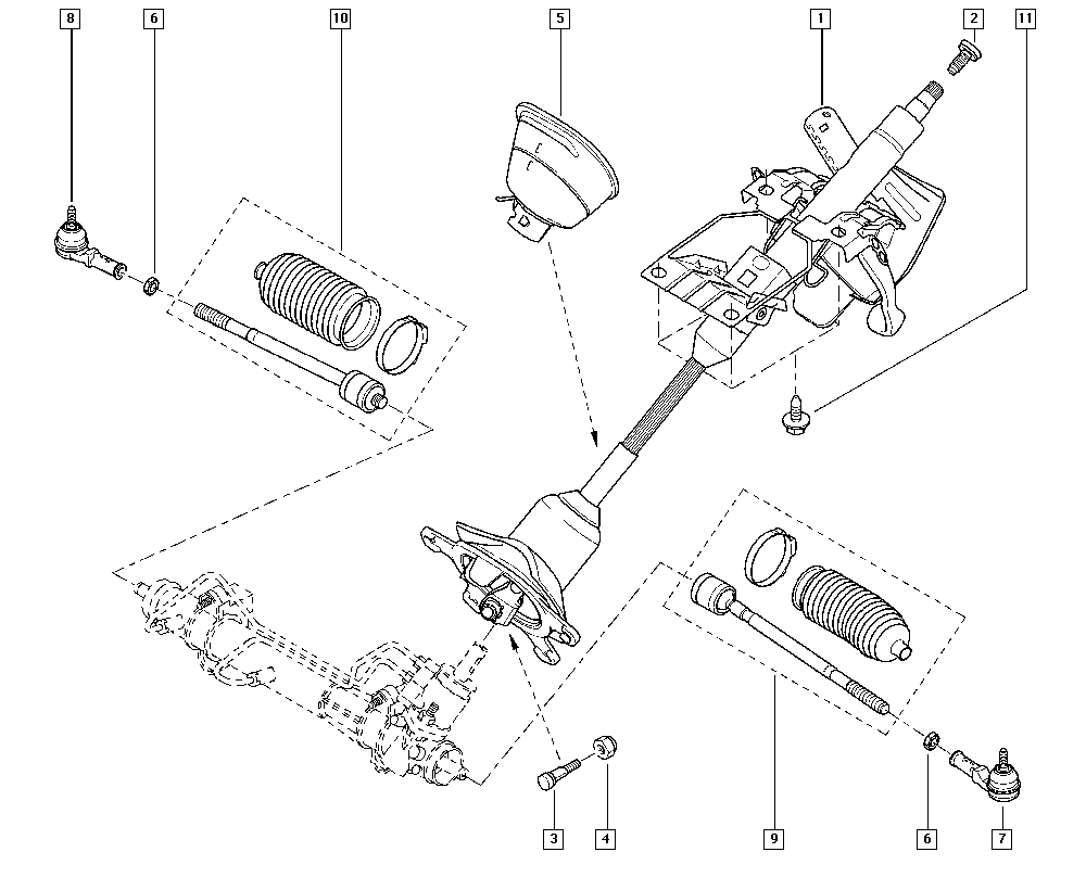 DACIA 7701472735 - Axiálny čap tiahla riadenia parts5.com