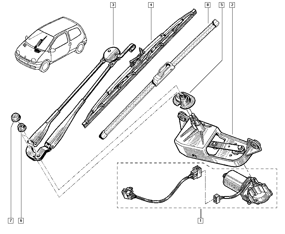 RENAULT 7711171717 - Silecek süpürgesi parts5.com