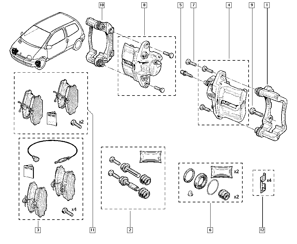 DACIA 77 01 209 639 - Fékbetétkészlet, tárcsafék parts5.com