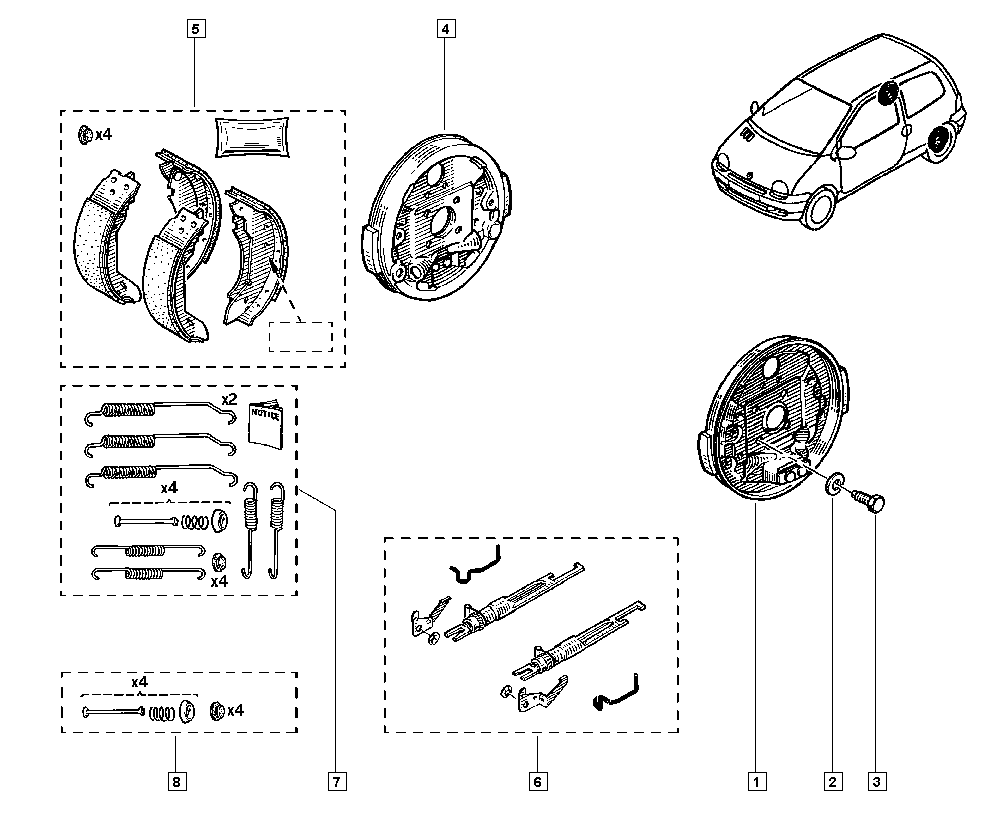 RENAULT 44 06 017 49R - Bremsbackensatz parts5.com