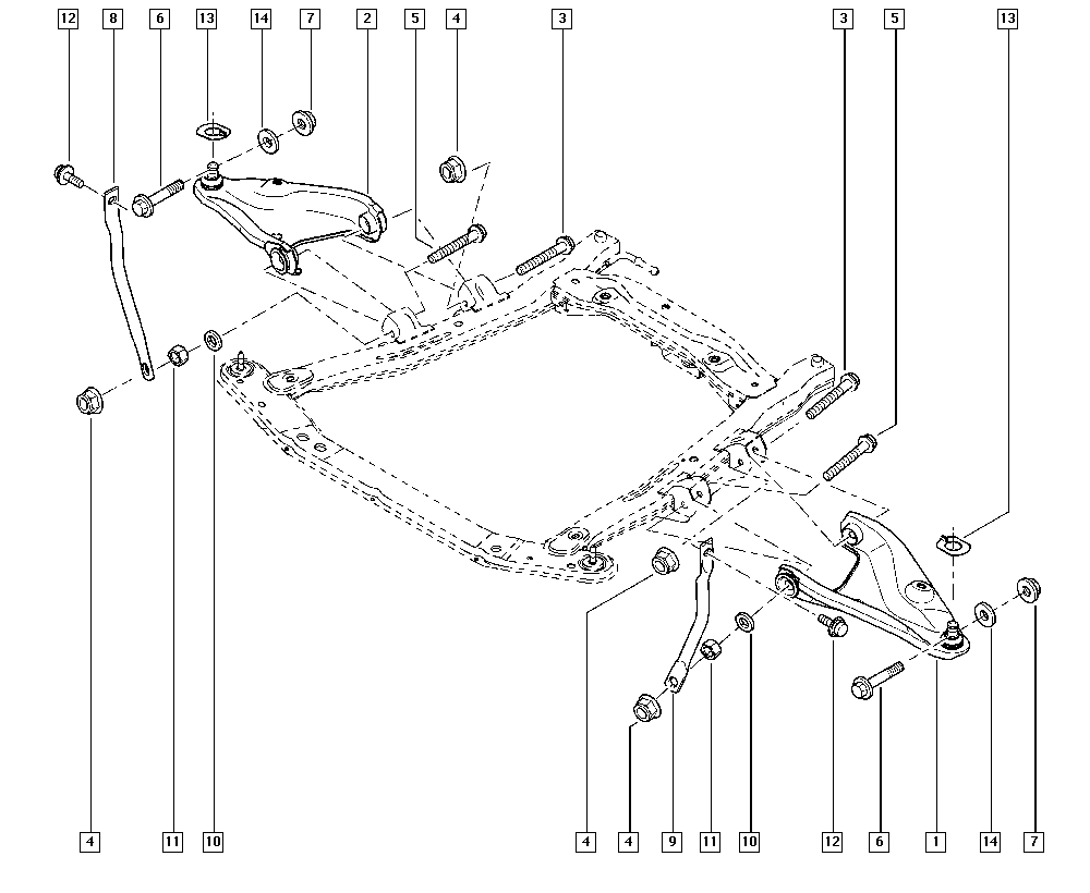 RENAULT 54 50 113 62R - Ψαλίδι, ανάρτηση τροχών parts5.com