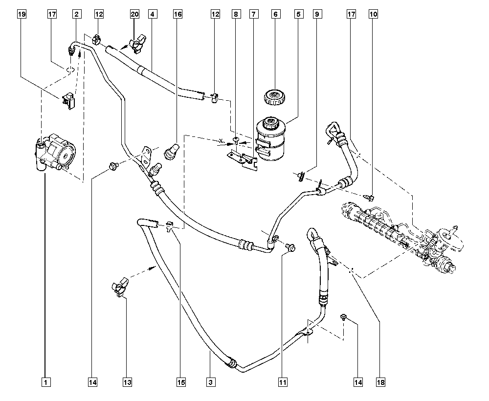 DACIA 491108049R - Hidraulična pumpa, upravljački sustav parts5.com