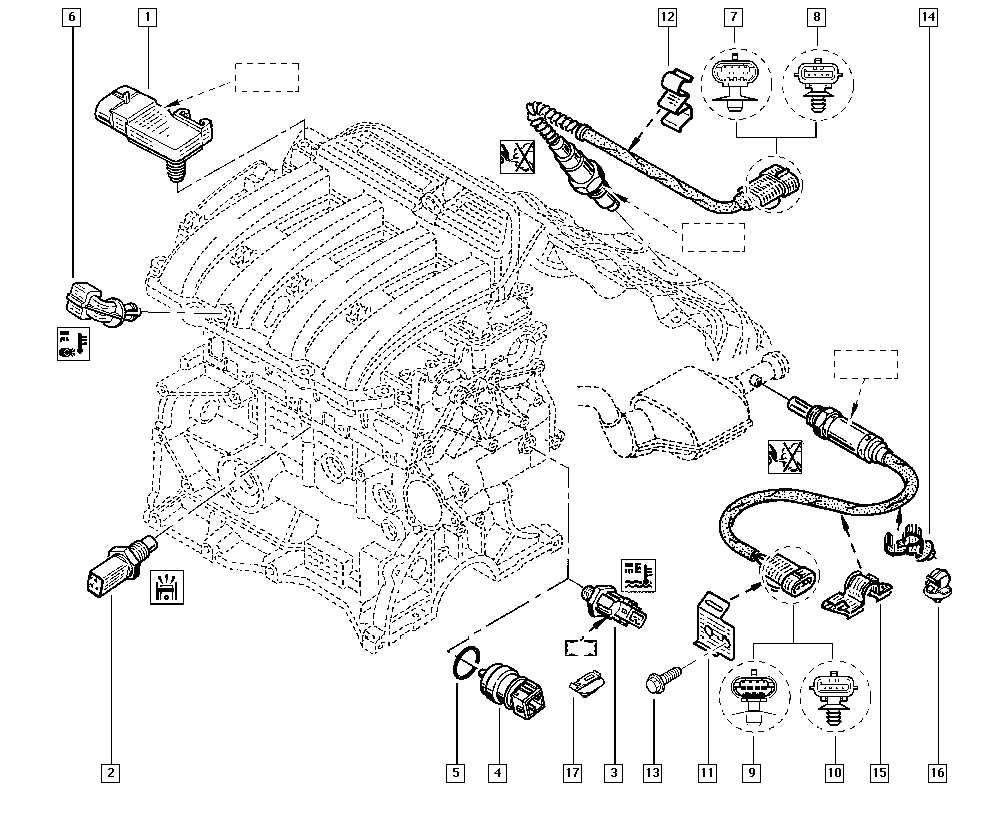 DACIA 6001549061 - Sonde lambda parts5.com