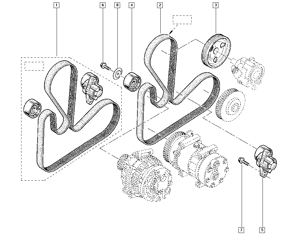 RENAULT 11 92 330 42R - Skretni / vodeći valjak, klinasti rebrasti remen parts5.com