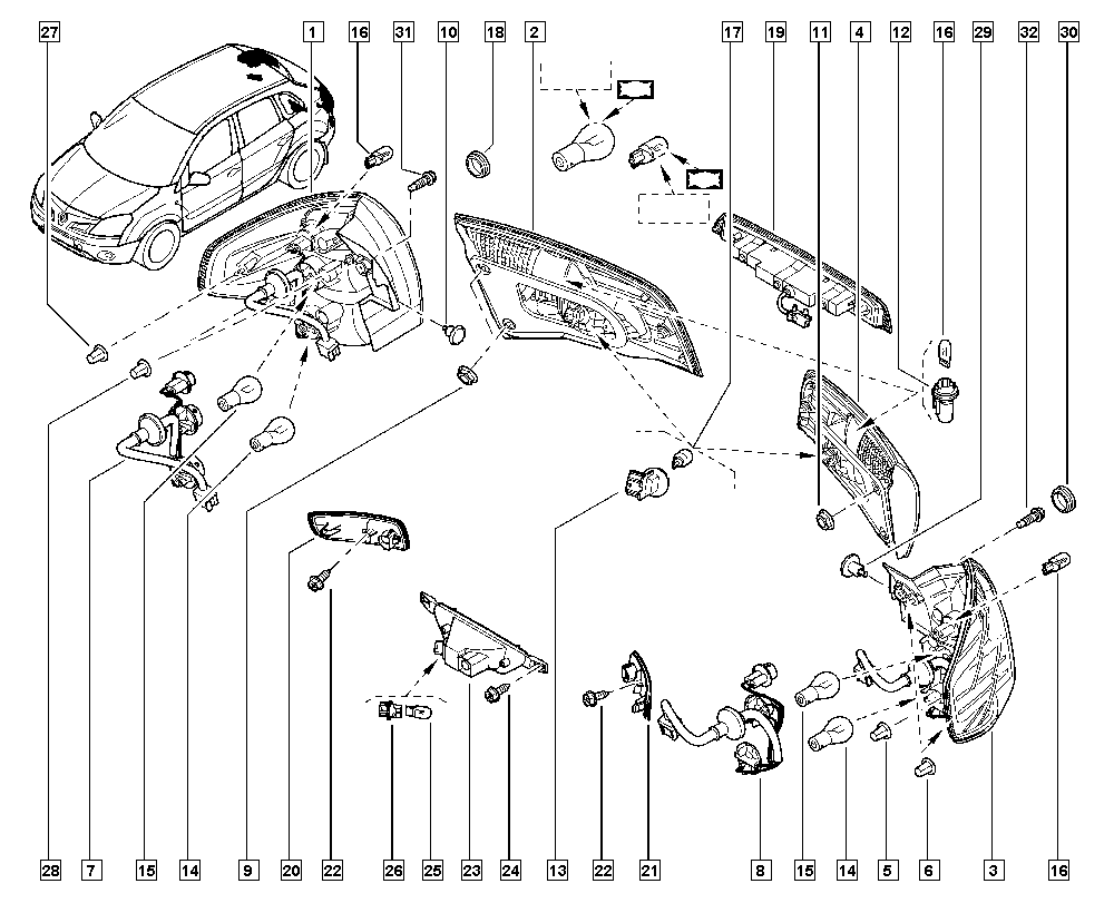 RENAULT 7701071399 - Žárovka, blikač parts5.com