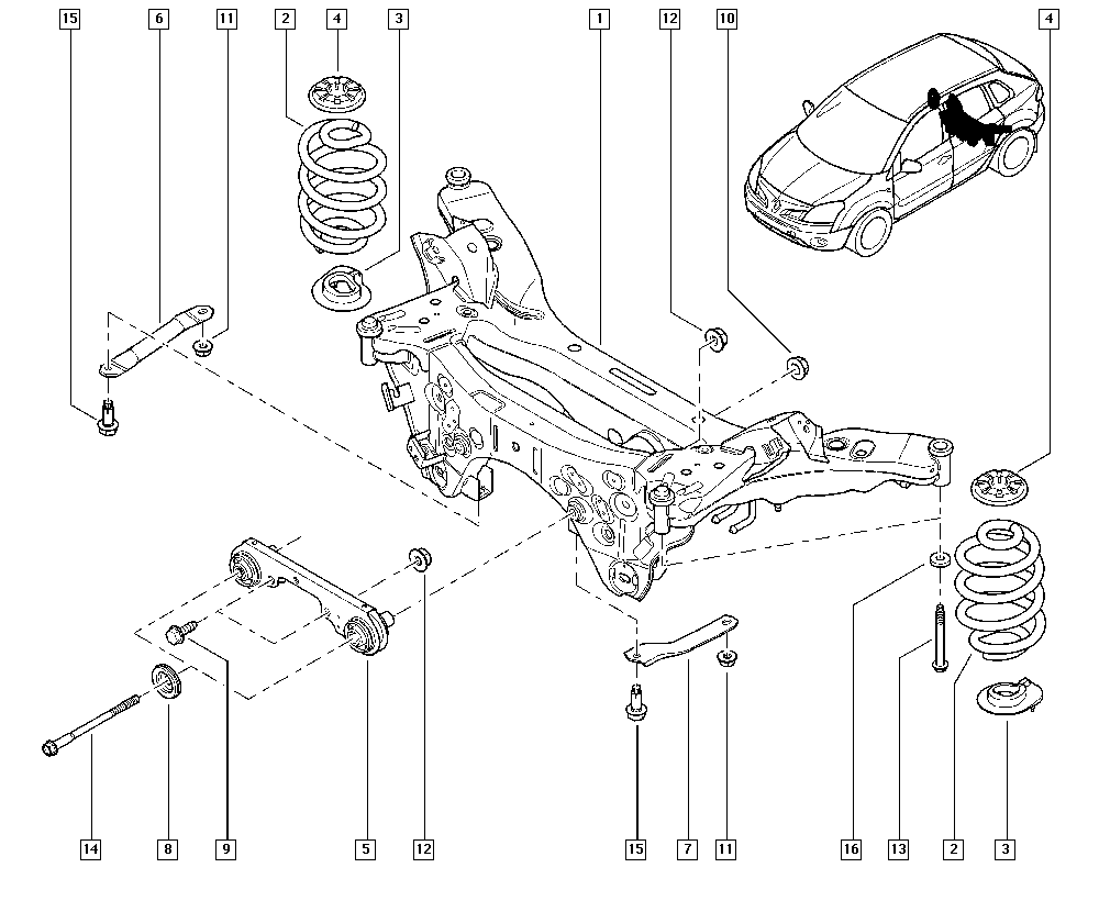 RENAULT 55 03 2JY 00A - Tampon cauciuc, suspensie parts5.com