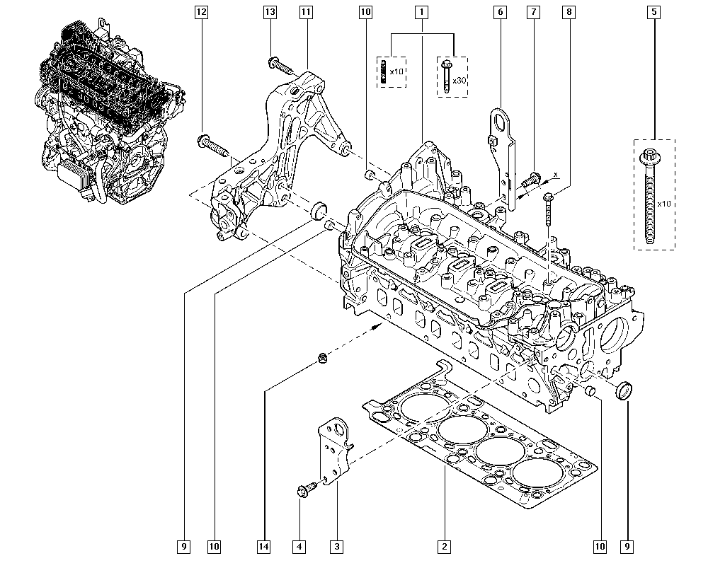 RENAULT 82 00 496 321 - Tesniaci krúżok drieku ventilu parts5.com