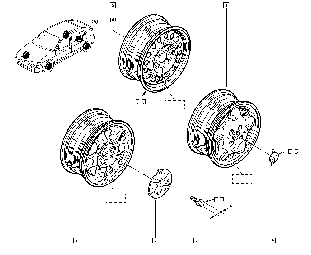 DACIA 7700 437 516 - Vijak kotača parts5.com