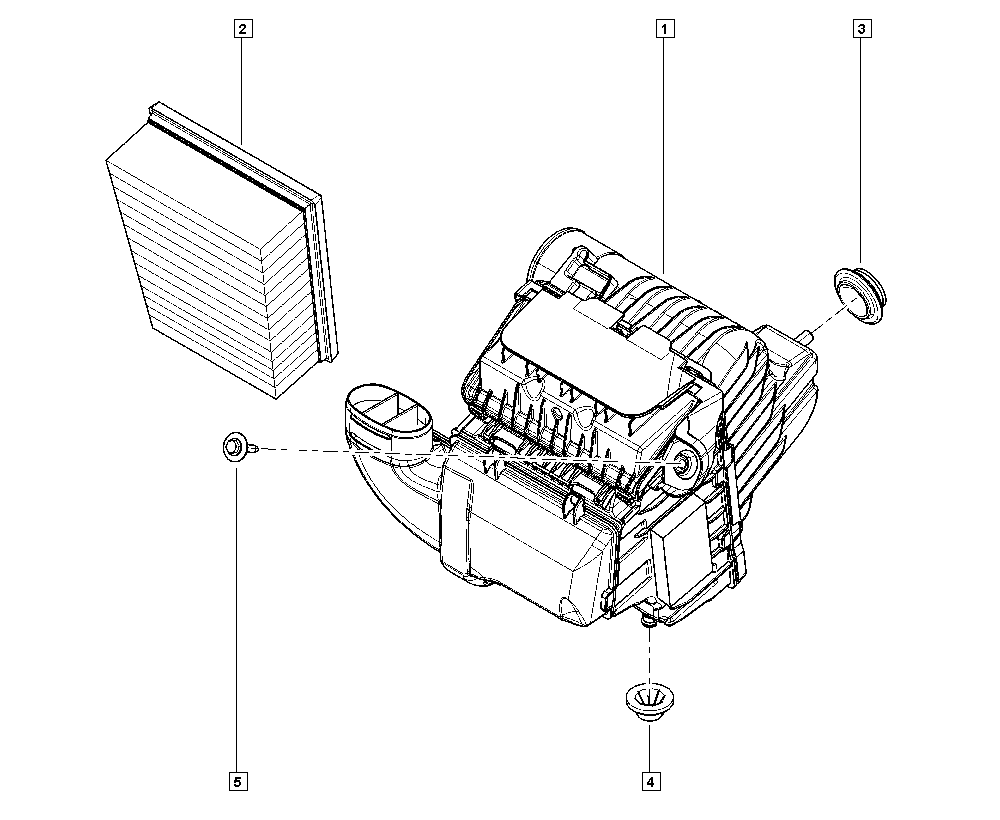 RENAULT 16 54 682 96R - Воздушный фильтр parts5.com