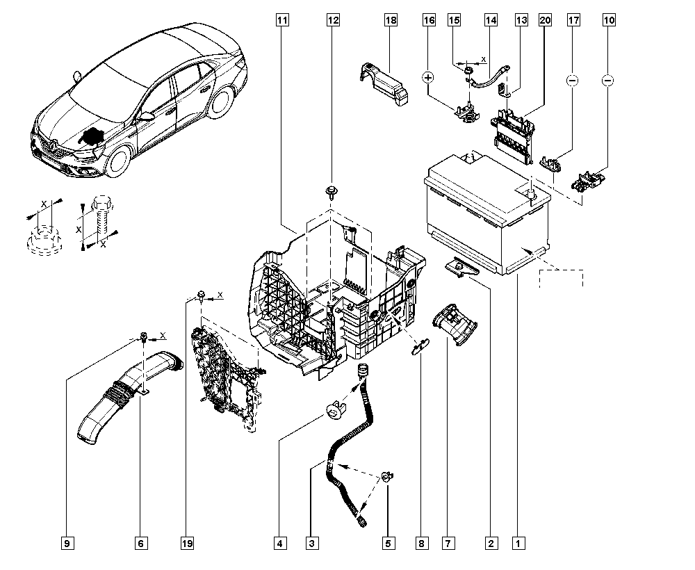 RENAULT 7711575175 - Batterie de démarrage parts5.com