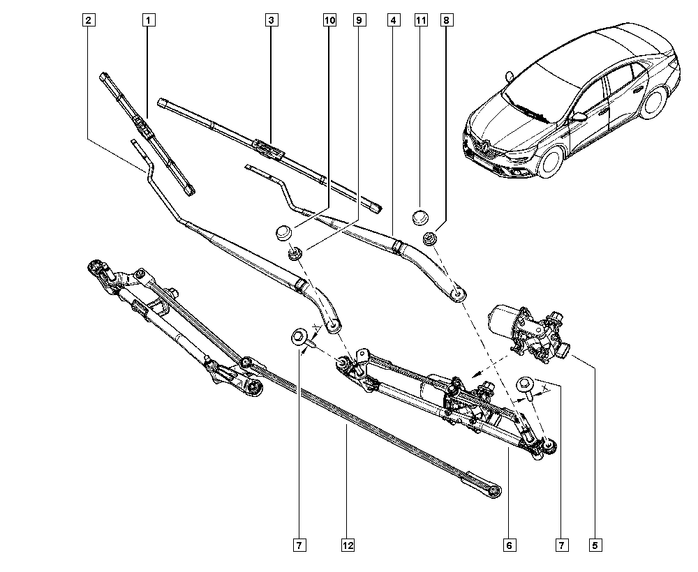 RENAULT 288909270R - Törlőlapát parts5.com