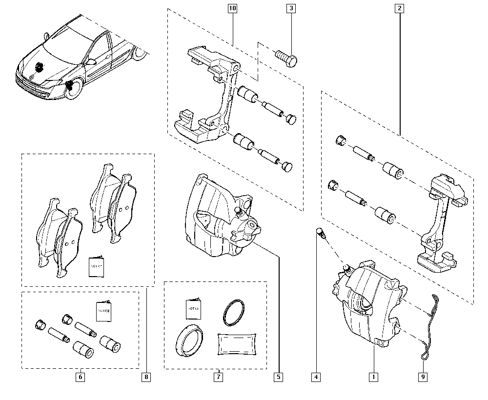 RENAULT 41 00 100 02R - Pinza de freno parts5.com