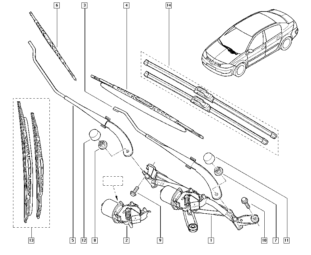 RENAULT 7701063735 - Wiper Blade parts5.com