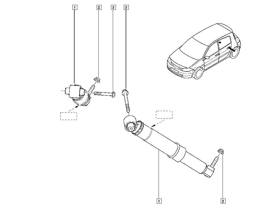 RENAULT 82 00 421 321 - Amortyzator parts5.com