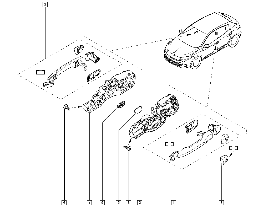 RENAULT 806B04979R - Rukojeť dveří parts5.com