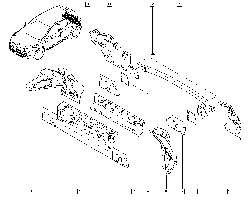 RENAULT 852483706R - Suport tampon,sistem de remorcare parts5.com