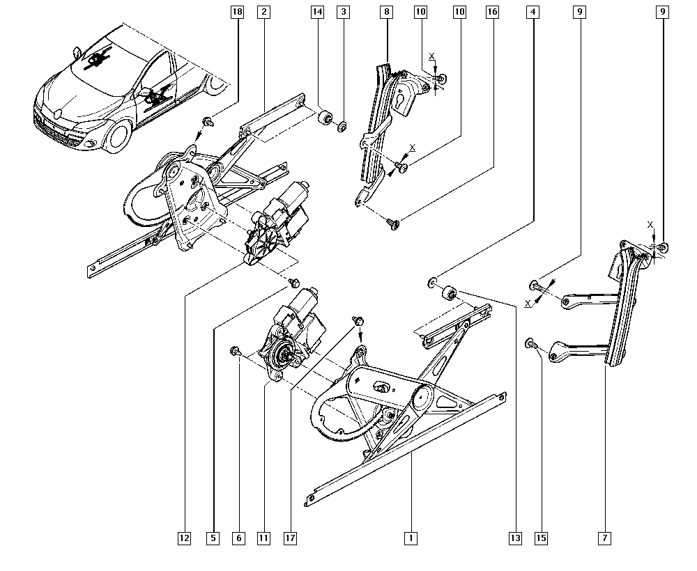 RENAULT 807203154R - Γρύλος παραθύρου parts5.com