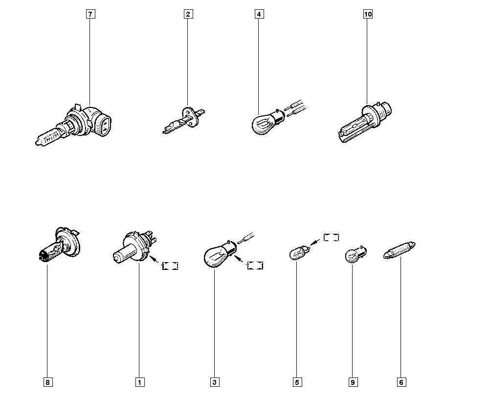 RENAULT 7701040849 - Λυχνία, φώτα πορείας ημέρας parts5.com