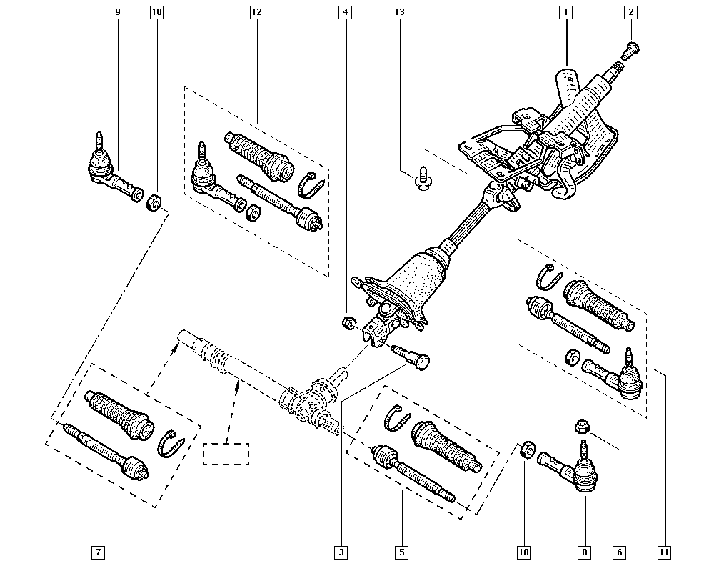 RENAULT 77 01 472 120 - Axiálny čap tiahla riadenia parts5.com