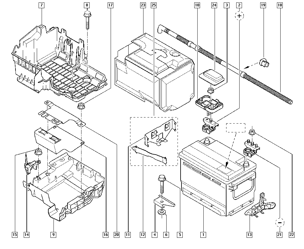 RENAULT 7711230453 - Starter akumulator parts5.com