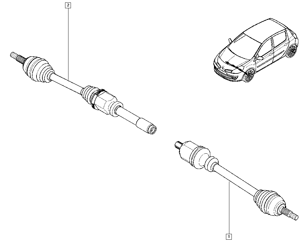 RENAULT 8200261838 - Csuklókészlet, hajtótengely parts5.com