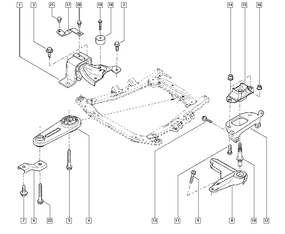 DACIA 82 00 575 641 - Ulożenie motora parts5.com