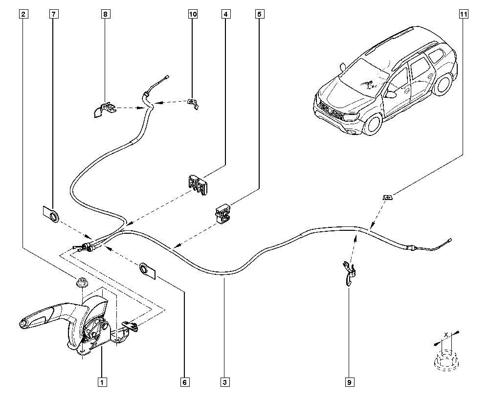 DACIA 7703034256 - Nut, exhaust manifold parts5.com