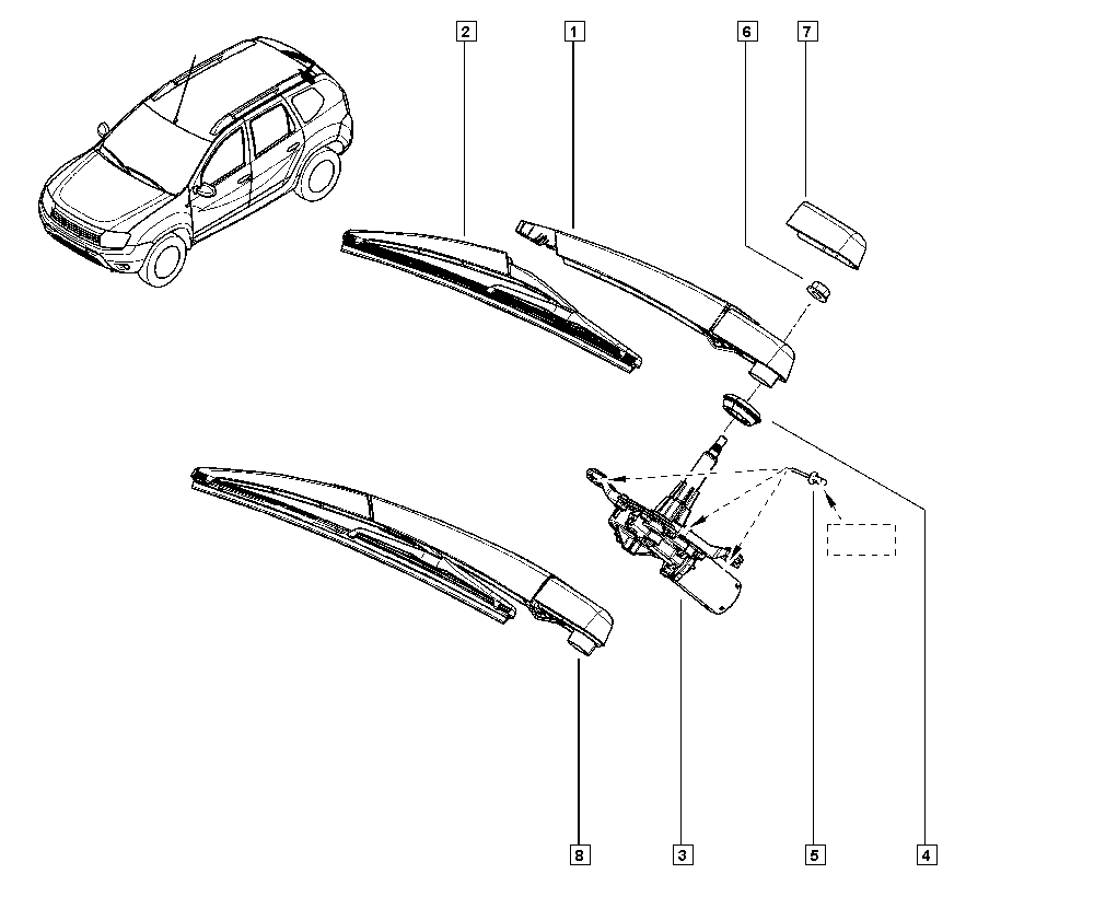 DACIA 7701066673 - Stieracia liżta parts5.com