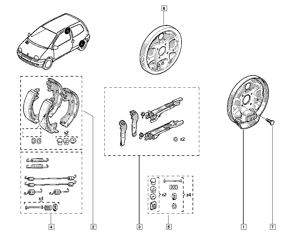 RENAULT TRUCKS 7701202820 - Komplet kočnih čeljusti parts5.com