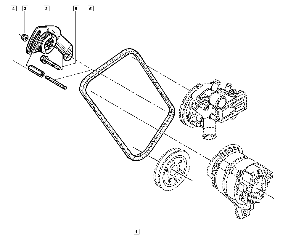 RENAULT 77 00 858 762 - Klinový remen parts5.com